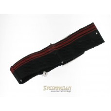 Cinturino tessuto nero/rosso Tudor 22mm nuovo 